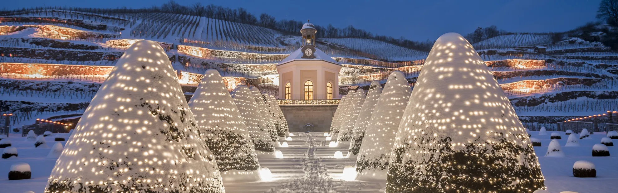 Winter auf Schloss Wackerbarth